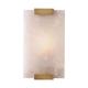 YDYORHHL Wall Lamp Linear Decoration Marble White Glass Wall Sconce Long Bar Indoor Natural Stone Gold Wall Light Black Bathroom Vanity Light Fixture for Bedroom Living Room (Color : Gold-27cm)
