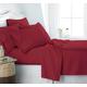 Astroo Linen 800 Thread Count Burgundy King Sheet Sets - Sateen Soft Pure Cotton, 6 Piece Bed Sheets - 1 Fitted Sheet, 1 Flat Sheet & 4 Pillow Cases - Stretch Up to 18 Inches Mattress