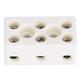 10pcs 3 Way 24A Ceramic Terminal Block Wire Connector High Temperature Resistant 8 Hole High Frequency