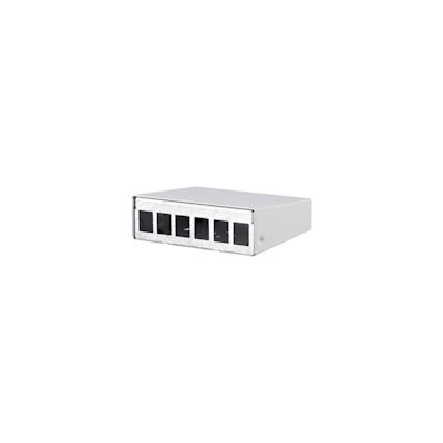 METZ CONNECT Keystone AP-Gehäuse 6 Port reinweiß RAL9010 Image