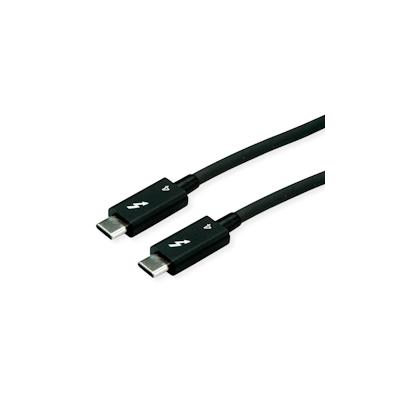 ROLINE Thunderbolt™ 4 Kabel, C-C, ST/ST, 40Gbit/s, 100W, aktiv, schwarz, 1,5 m Image