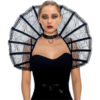 Gothic Boned Stand Kragen für Frauen Halloween Hexen party Cosplay Zubehör Image