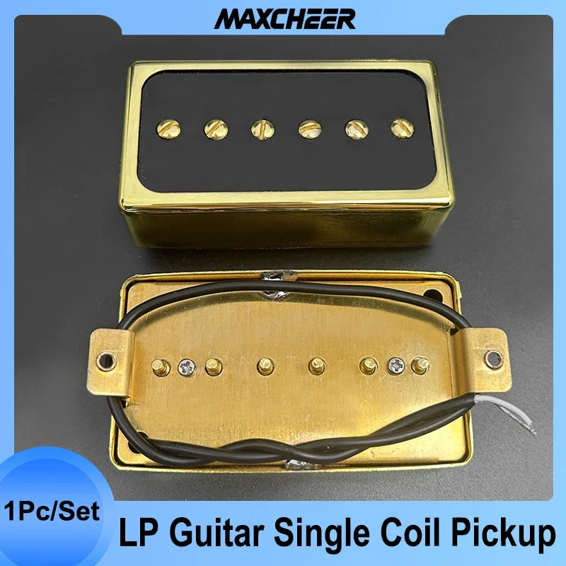 Neue goldene Abdeckung p90 Stil E-Gitarre Pickup Humbucker Größe Single Coil Pickup Hals und Bridge Gitarre Teile und Zubehör Image