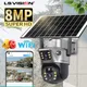 Telecamera solare LS VISION, 4K, 8MP, scheda SIM 4G, schermo a doppia lente, sorveglianza WiFi,