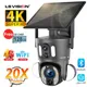 LS VISION 4K 20X Zoom ottico telecamera solare a doppio schermo Outdoor 8MP 4G/WiFi PTZ Dual PIR