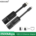 Adaptateur Ethernet 2500Mbps USB Type C vers RJ45 Lan carte réseau filaire pour MacPle iPad