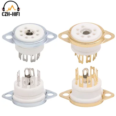 7pin B7G Ceramic Vacuum Tube Socket Valve Base for EAA91 EC92 6X4 EZ90 6Z4 EF95 Vintage Audio