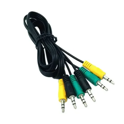 3.5mm Home For 5.1 Channel Car Male 3 In 1 Replacement Parts Audio Cable Adapter Converter Computer