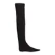 Dolce & Gabbana , Stretch Jersey Thigh-High Boots ,Black female, Sizes: 3 UK, 4 UK, 7 UK, 3 1/2 UK, 6 UK, 5 1/2 UK, 4 1/2 UK, 5 UK