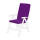 (Purple) Gardenista Garden Dining Highback Chair Cushion Pads for Outdoor Patio Furniture Cushions