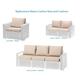 (Seat+Cushion 4 Sets) Replacement Rattan Cushion Pads Grey Will Fit Keter Allibert California Garden Patio Furniture Seat Armchair Chair