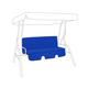(Blue) Gardenista Outdoor 3-Seater Garden Hammock Swing Bench Cushion Patio Furniture Seat Pad