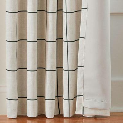 Geren Curtain Panel, 52 x 95, Black