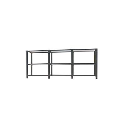 SimonRack Modul aus 2 Officlick-Regalen mit je 3 Böden. Farbe anthrazit/Weiß 1000x2700x300 mm Image