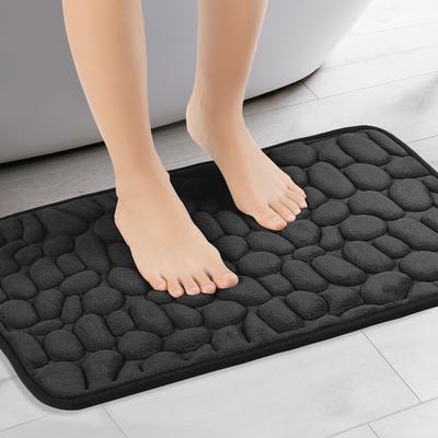Memory Foam Bathroom Rugs Ultra Soft Non-Slip Bath Mat Water Absorbent Quick Dry Bath Carpet Rug