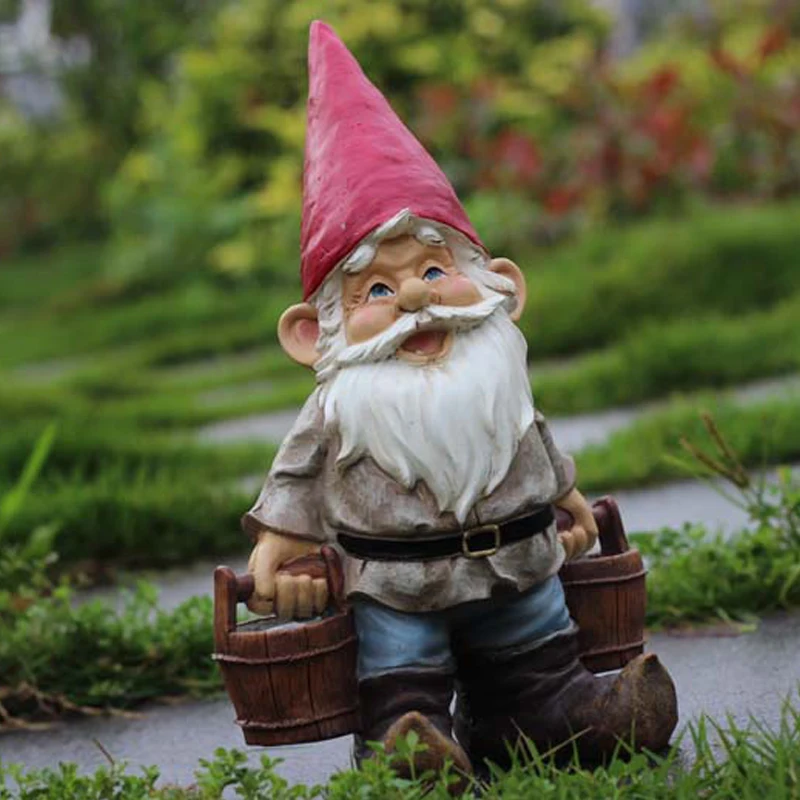 30 cm Große Größe Garten Harz Alte Mann Gnome Elf Figur Hof Zwerg Statuen Hause Garten Outdoor Dekorationen Ornamente