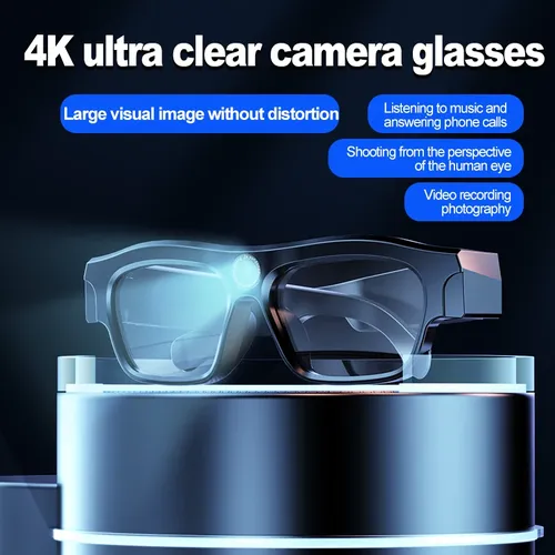 Bluetooth-Brille 4k hoch auflösende Videobrillen-Kamera Fahrrad-Dash-Cam Mini-Sport brillen