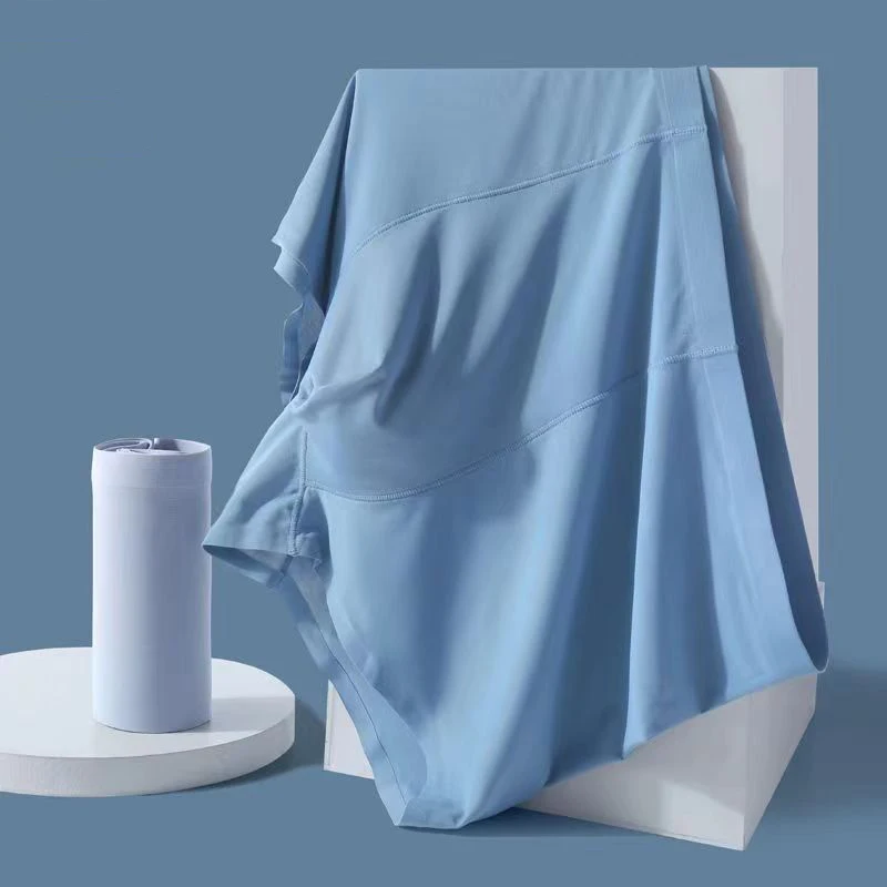 1Pcs Spurlose Höschen männer Boxer Shorts Eis Seide Unterwäsche Dünne Unterhose Sexy Höschen Atmungsaktive Elastische Dessous Großhandel Image