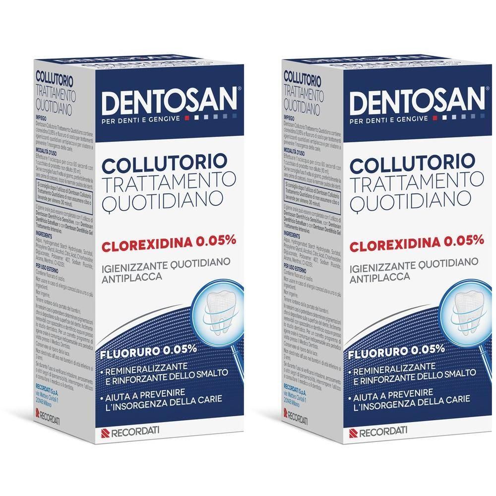 DENTOSAN® Collutorio Trattamento Quotidiano Clorexidina 0,05% 2x200 ml