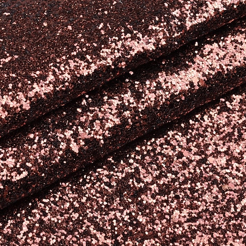 PU große Glitzer Gold Zwiebelpulverstoff hexagonal grober Sand Pailletten leuchtendes Pulver Kunstleder Glitzer Material 11,38m Weihnachtsgeschenk Image