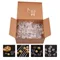 100pcs Clear Chocolate Box Truffle Liner Flower Candy Box Bouquet Chocolate Ball Holder Case Valentines Day Box Party Decor