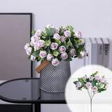 XHLQCBL Home Decor 1Pc Artificial Flower Artificial Plants Indoor Plastic Fake Fern Artifical Hanging Baskets Decoration Flores Artificiales For Cemetery Decor