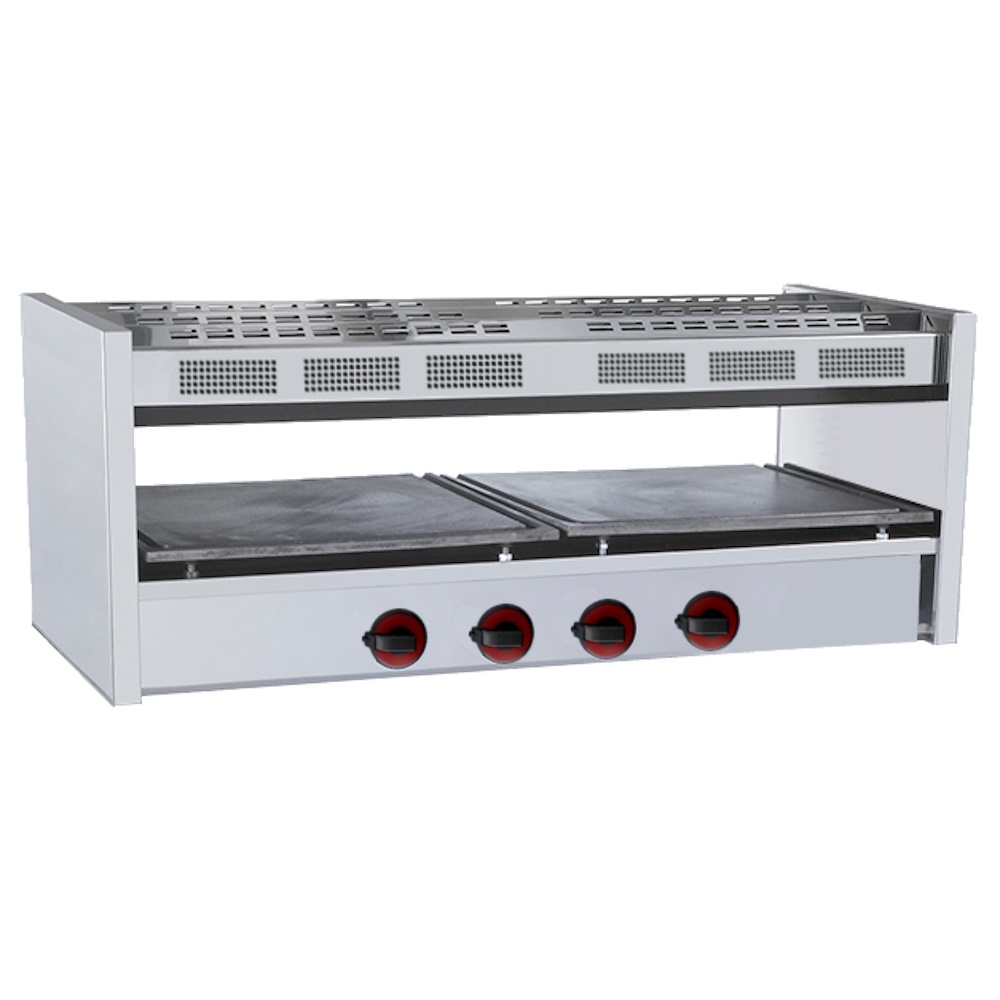 Gasgrillgrill 1 grillplatte 96x37 - 1060x380x450 mm - 10 Kw - 43000026 Eurast Image