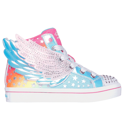 Skechers Girl's Twinkle Toes: Twi-Lites 2.0 - Dreamy Wings Sneaker | Hot Pink | Synthetic/Textile