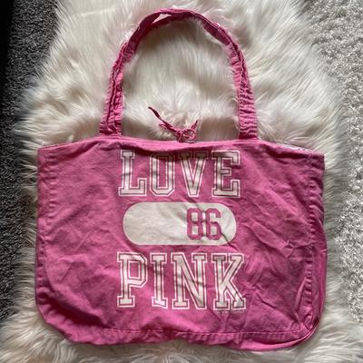 Victoria's Secret Bags | Victoria’s Secret Vs Pink Duffle Bag Tote Travel | Color: Pink | Size: Os