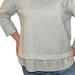 J. Crew Tops | J.Crew Women's Pullover Sweatshirt Grey Sequin | Medium | Color: Gray | Size: M