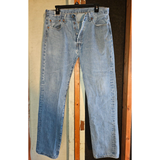 Levi's Jeans | Levi Strauss & Co. Men’s Button Fly Light Wash Jeans W33 L34 Se Photos For Holes | Color: Blue | Size: 33