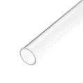 Uxcell tubo acrilico rigido trasparente 26mm ID x 30mm(1 3/16 ") OD x 0.5m(20") tubo tondo tubo