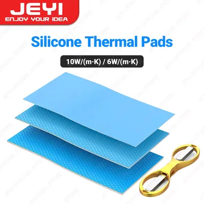 Jeyi 3er Pack Silikon-Wärme leitpad 0.3x0.5mm//1mm hoch effiziente Wärme leitfähig keit w/mk für