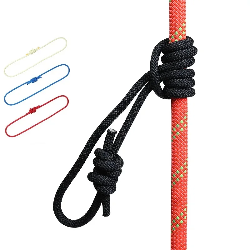 6 mm Prusik-Schnur, 120 cm Länge, Zubehörseil, langlebig, hitzebeständig, Polyester, Nylon, Kevlar, Outdoor-Kletterseil Image