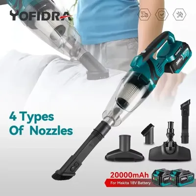 Yofidra Akku-Elektrostaubsauger, tragbar, wiederaufladbar, Reinigungswerkzeug für Zuhause, Auto, Image