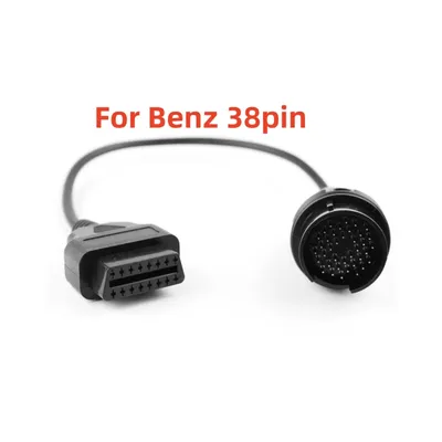 Für Benz 38 Pin auf 16 Pin Hohe Qualität OBD2 OBD Diagnose Adapter Für Mercedes 38 pin Stecker Kabel