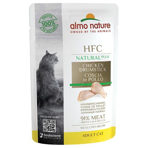 24 x 55g Almo Nature HFC Natural Plus Katzenfutter nass 20 + 4 gratis!
