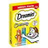 12x 10g Dreamies Creamy Snacks mit Huhn & Lachs für Katzen