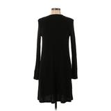 American Eagle Outfitters Casual Dress - A-Line Keyhole Long sleeves: Black Dresses - Women's Size Large