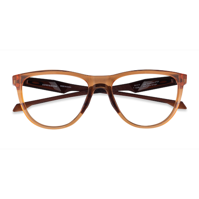 Unisex s oval Clear Orange Plastic Prescription eyeglasses - Eyebuydirect s Oakley Admission