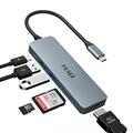 YLSCI USB C HDMI Hub, 6-in-1-Adapter mit 4K HDMI, 100W PD, 2 x USB 3.0, SD/TF Card Reader für MacBook Air, Pro, iPad Pro, Dell, Lenovo, Samsung
