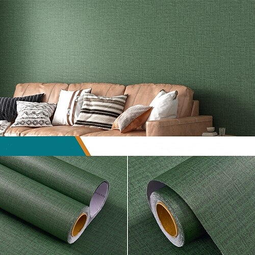moderner, wasserdichter, entfernbarer, glatter Tapetenaufkleber aus Vinyl, selbstklebendes Kontaktpapier für Möbelaufkleber, Küche, Wohnzimmer, 300 x 60 cm Image