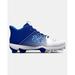 Under Armour Leadoff Rubber Low Molded Baseball Cleat Shoes Royal Blue/White
