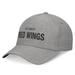 Men's Fanatics Heather Gray Detroit Red Wings Elements A-Frame Leather Strapback Hat