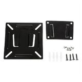 Apooke TV Wall Mount LCD Stand Bracket Universal 12-24 Inch Monitor Holder Stand Storage Bracket with Screws Steel Black