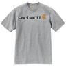 Carhartt - T-shirt mc logo poitrine 101214 Gris l