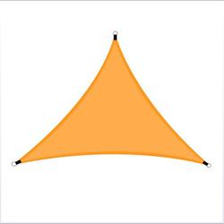 Voile d'ombrage en polyester orange de 4 m pour camping en plein air/jardin/plage/parc/auvent de