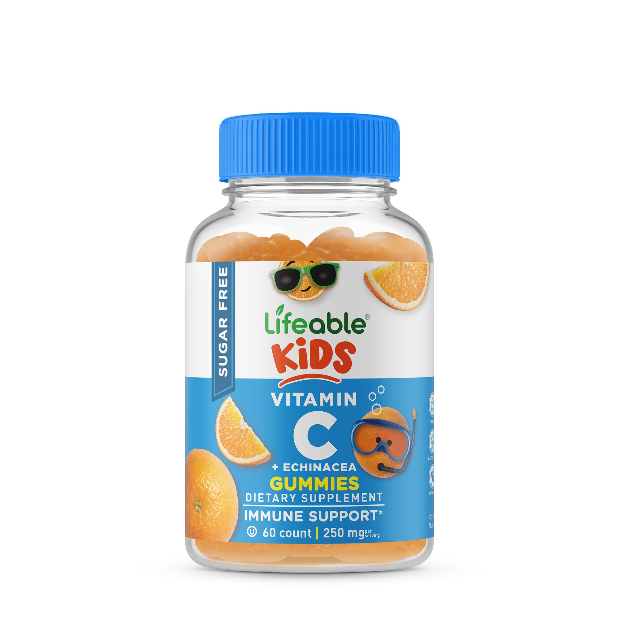 Kids Sugar Free Vitamin C 250Mg - 60 Gummies (30 Servings)