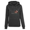 Kapuzenpullover MERCHCODE "Merchcode Damen Ladies Christmas Loading Heavy Hoody", Damen, Gr. L, grau (charcoal), 65% Baumwolle, 35% Polyester, mehrfarbig, casual, normal, ohne Ausschnitt, Langarm, Pullover