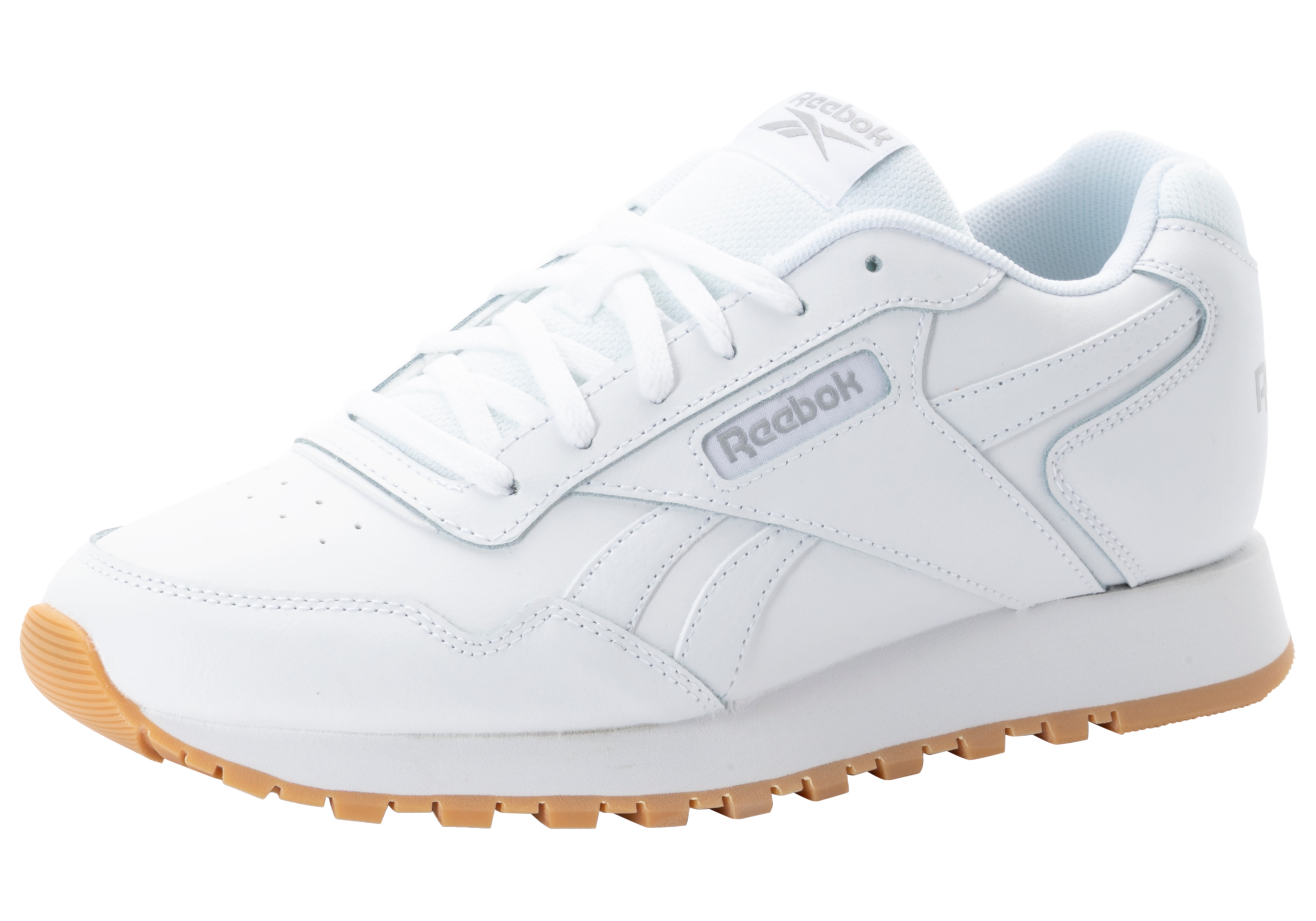 Sneaker REEBOK CLASSIC "REEBOK GLIDE", Damen, Gr. 42, weiß, gum, Leder, Synthetik, Schuhe Sneaker